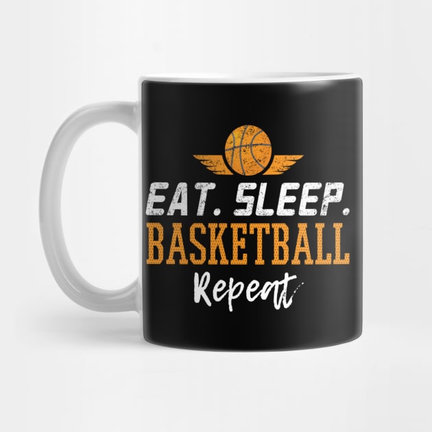 Eat Sleep Basketball Repeat - Gift Basketball Player Basketball Fan Enthusiast by giftideas